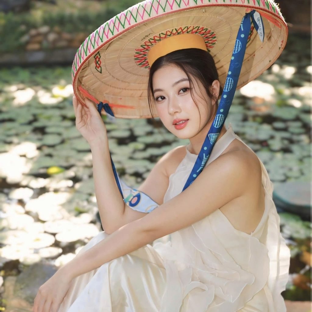 Khan lua vuong voi ao dai